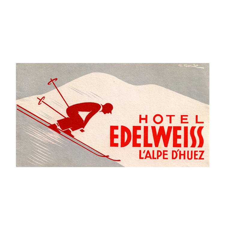 Stella, owner and manager of the Hotel Luise, has collected in the course of years more than 1.800 suitcase labels from all over the world