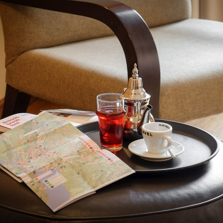 Map room - Chill out on the balcony and start planning your journey 
